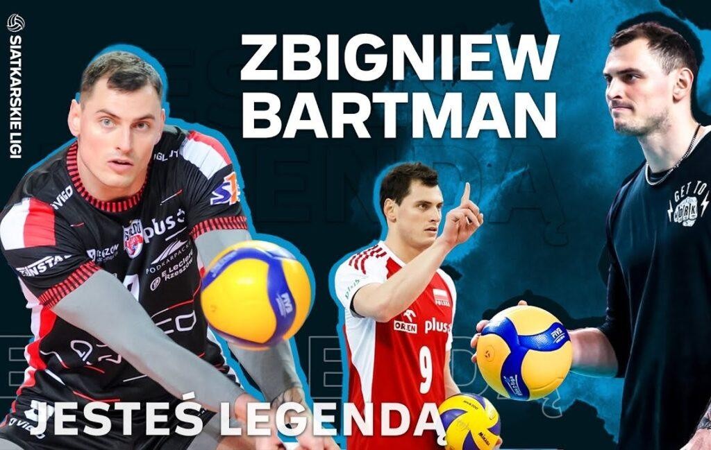 Zbigniew Bartman w akcji na boisku siatkarskim, dynamiczne ujęcie podczas gry.